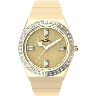 Zegarek Damski Timex TW2W10500 CYRKONIE złoty Zegarek Damski Timex TW2W10500 CYRKONIE złoty