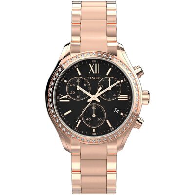 Zegarek Damski Timex TW2W20100 różowe złoto Zegarek Damski Timex TW2W20100 różowe złoto