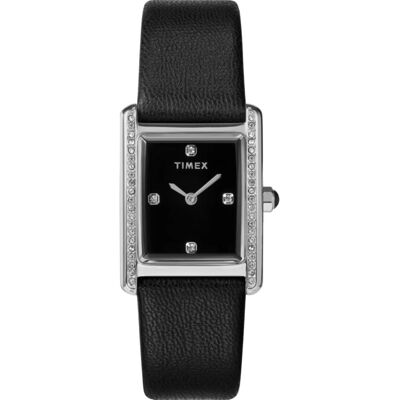 Zegarek Damski Timex TW2W63800 CYRKONIE czarny Zegarek Damski Timex TW2W63800 CYRKONIE czarny