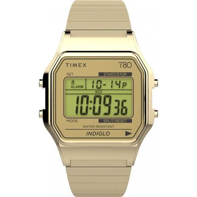 Zegarek Damski Timex TW2W68100 złoty Zegarek Damski Timex TW2W68100 złoty