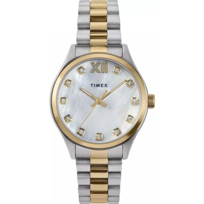 Zegarek Damski Timex TW2W85500 CYRKONIE srebrny Zegarek Damski Timex TW2W85500 CYRKONIE srebrny