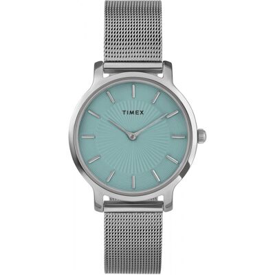 Zegarek Damski Timex TW2Y10100 srebrny Zegarek Damski Timex TW2Y10100 srebrny