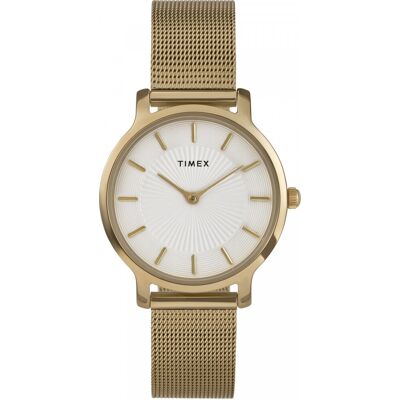 Zegarek Damski Timex TW2Y10300 złoty Zegarek Damski Timex TW2Y10300 złoty
