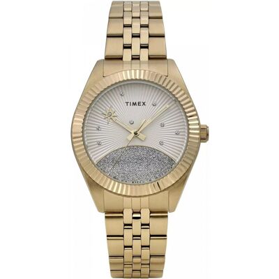 Zegarek Damski Timex TW2Y20300 CYRKONIE złoty Zegarek Damski Timex TW2Y20300 CYRKONIE złoty