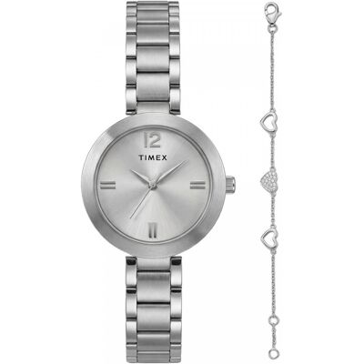 Zegarek Damski Timex TWG068000 srebrny Zegarek Damski Timex TWG068000 srebrny
