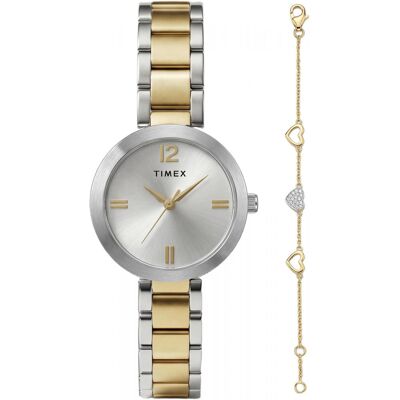 Zegarek Damski Timex TWG068200 srebrny Zegarek Damski Timex TWG068200 srebrny