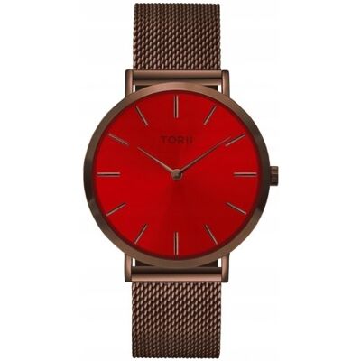 Zegarek damski TORII D38DM.TD czerwony fashion klasyczny Zegarek damski TORII D38DM.TD czerwony fashion klasyczny