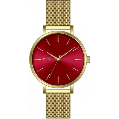 Zegarek damski TORII G33GS.TG czerwony fashion klasyczny Zegarek damski TORII G33GS.TG czerwony fashion klasyczny