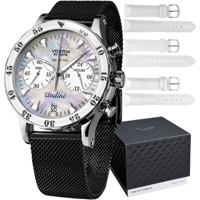 Zegarek Damski Vostok Europe VK64-515A671BB czarny Zegarek Damski Vostok Europe VK64-515A671BB czarny