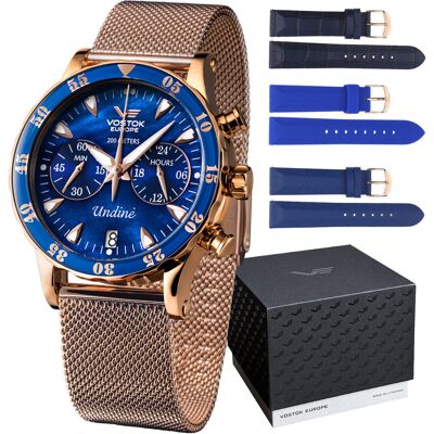 Zegarek Damski Vostok Europe VK64-515B670B różowe złoto Zegarek Damski Vostok Europe VK64-515B670B różowe złoto