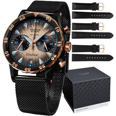 Zegarek Damski Vostok Europe VK64-515E627B1 czarny Zegarek Damski Vostok Europe VK64-515E627B1 czarny