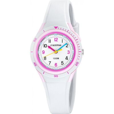 Zegarek Dla Dzieci Calypso K5856-1 Biały Zegarek Dla Dzieci Calypso K5856-1 Biały