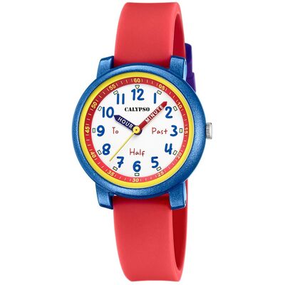 Zegarek dziecięcy Calypso plastikowy silikonowy czerwony Zegarek Calypso Junior UK5827/5 Zegarek dziecięcy Calypso plastikowy silikonowy czerwony Zegarek Calypso Junior UK5827/5