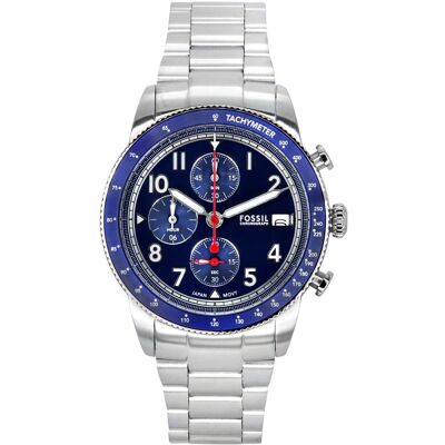 Zegarek Fossil Sport Tourer Chronograph Stainless Steel Blue Dial Quartz Fs6047 Men'S Watch Zegarek Fossil Sport Tourer Chronograph Stainless Steel Blue Dial Quartz Fs6047 Men'S Watch