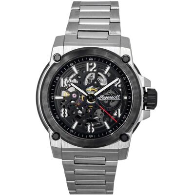 Zegarek Ingersoll The Anvil Stainless Steel Black Skeleton Dial Automatic I16601 Men'S Watch Zegarek Ingersoll The Anvil Stainless Steel Black Skeleton Dial Automatic I16601 Men'S Watch