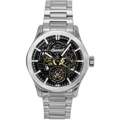 Zegarek Ingersoll The Bronc Stainless Steel Black Skeleton Dial Automatic I16701 Men'S Watch Zegarek Ingersoll The Bronc Stainless Steel Black Skeleton Dial Automatic I16701 Men'S Watch