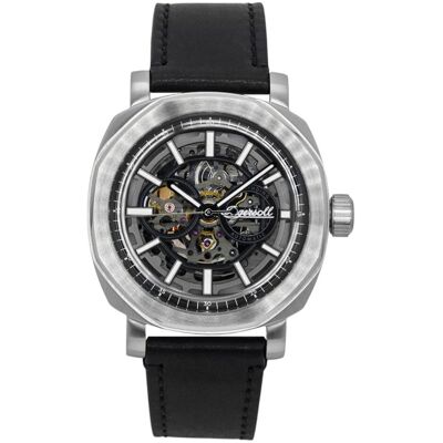 Zegarek Ingersoll The Outrider Leather Strap Black Skeleton Dial Automatic I16401 Men'S Watch Zegarek Ingersoll The Outrider Leather Strap Black Skeleton Dial Automatic I16401 Men'S Watch