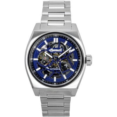 Zegarek Ingersoll Vert Stainless Steel Blue Skeleton Dial Automatic I14305 Men'S Watch Zegarek Ingersoll Vert Stainless Steel Blue Skeleton Dial Automatic I14305 Men'S Watch