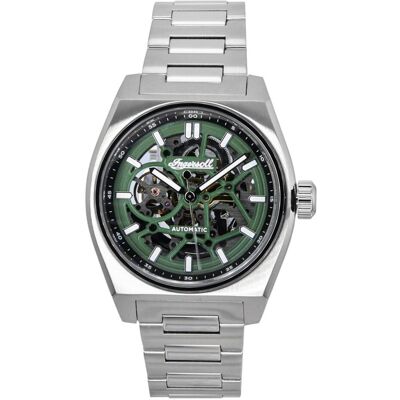 Zegarek Ingersoll Vert Stainless Steel Green Skeleton Dial Automatic I14304 Men'S Watch Zegarek Ingersoll Vert Stainless Steel Green Skeleton Dial Automatic I14304 Men'S Watch