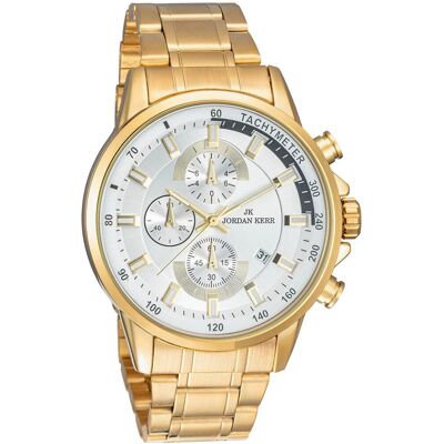 Zegarek Jordan Kerr L1075 IPG BT męski chronograf 46 mm Zegarek Jordan Kerr L1075 IPG BT męski chronograf 46 mm