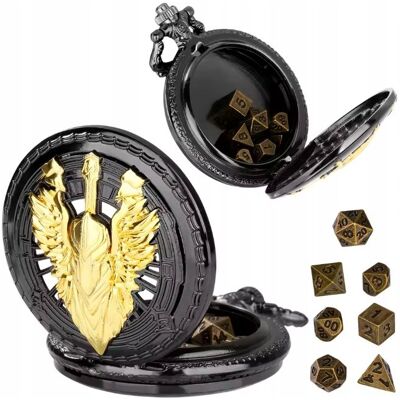 Inny producent Zegarek Kieszonkowy PALADYN PALADIN RYCERZ STEAMPUNK Zestaw 7 Kości RPG D&D Inny producent Zegarek Kieszonkowy PALADYN PALADIN RYCERZ STEAMPUNK Zestaw 7 Kości RPG D&D