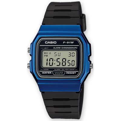 Zegarek kwarcowy CASIO F-91WM-2AEF, 3 ATM Zegarek kwarcowy CASIO F-91WM-2AEF, 3 ATM