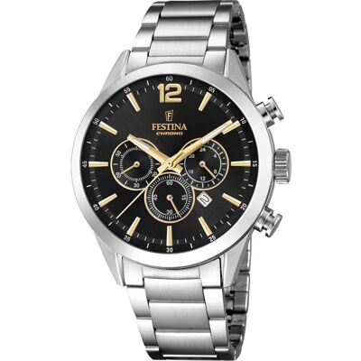 Zegarek kwarcowy FESTINA F20343/4, męski, Timeless Chronograph, WR50 Zegarek kwarcowy FESTINA F20343/4, męski, Timeless Chronograph, WR50