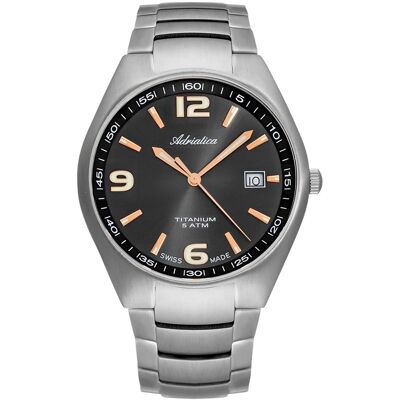 Zegarek Męski Adriatica A1069.41R6Q szary Zegarek Męski Adriatica A1069.41R6Q szary