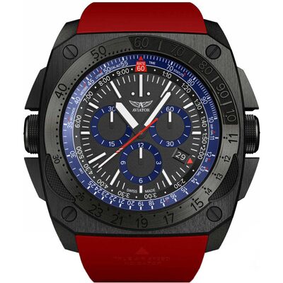 Zegarek Męski Aviator M.2.30.5.213.6.RMIG-29 czerwony Zegarek Męski Aviator M.2.30.5.213.6.RMIG-29 czerwony