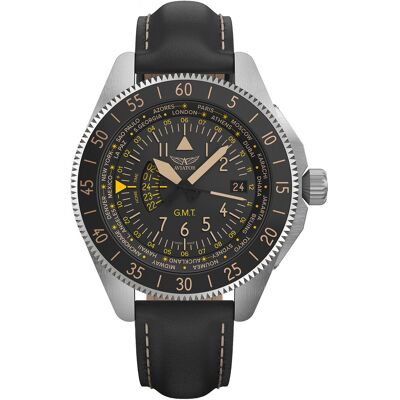 Zegarek Męski Aviator V.1.37.0.303.4 czarny Zegarek Męski Aviator V.1.37.0.303.4 czarny