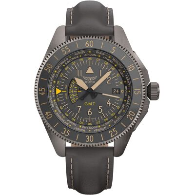 Zegarek Męski Aviator V.1.37.7.305.4 szary Zegarek Męski Aviator V.1.37.7.305.4 szary