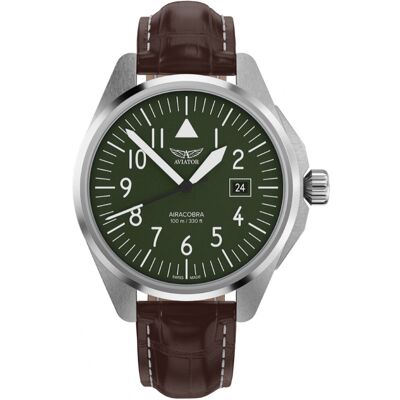 Zegarek Męski Aviator V.1.38.0.319.4 brązowy Zegarek Męski Aviator V.1.38.0.319.4 brązowy