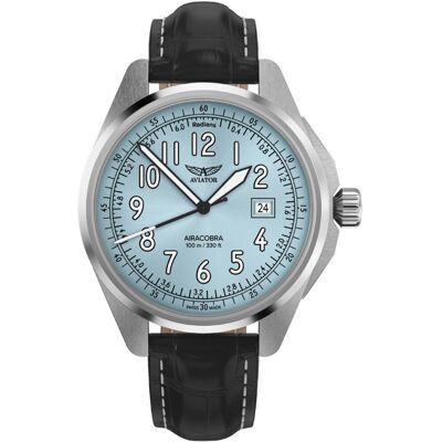 Zegarek Męski Aviator V.1.38.0.328.4 czarny Zegarek Męski Aviator V.1.38.0.328.4 czarny