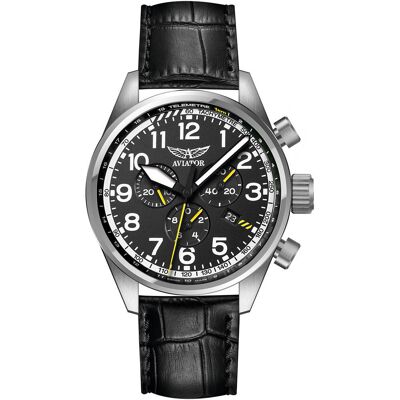 Zegarek Męski Aviator V.2.25.0.169.4 czarny Zegarek Męski Aviator V.2.25.0.169.4 czarny