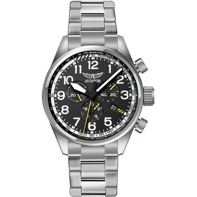 Zegarek Męski Aviator V.2.25.0.169.5 srebrny Zegarek Męski Aviator V.2.25.0.169.5 srebrny