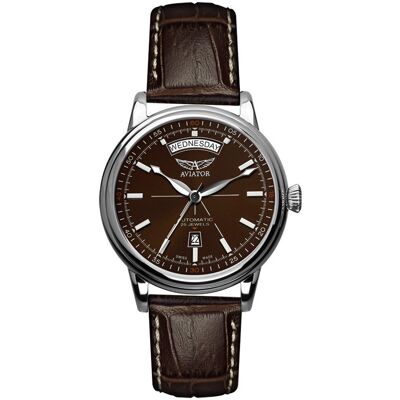 Zegarek Męski Aviator V.3.20.0.140.4 brązowy Zegarek Męski Aviator V.3.20.0.140.4 brązowy
