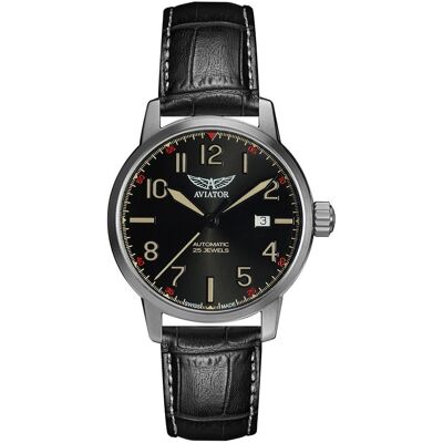 Zegarek Męski Aviator V.3.21.0.139.4 czarny Zegarek Męski Aviator V.3.21.0.139.4 czarny