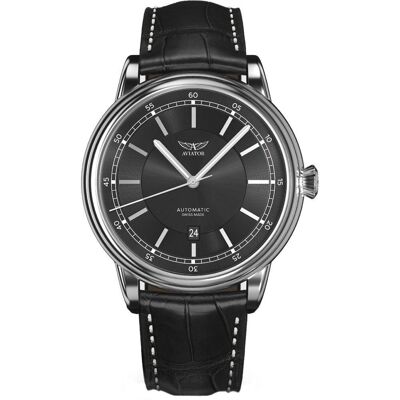 Zegarek Męski Aviator V.3.32.0.232.4 czarny Zegarek Męski Aviator V.3.32.0.232.4 czarny