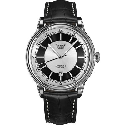 Zegarek Męski Aviator V.3.32.0.247.4 czarny Zegarek Męski Aviator V.3.32.0.247.4 czarny