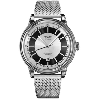 Zegarek Męski Aviator V.3.32.0.247.5 srebrny Zegarek Męski Aviator V.3.32.0.247.5 srebrny