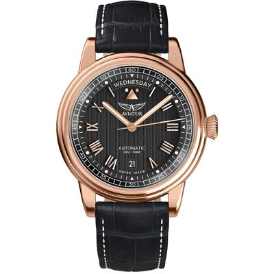 Zegarek Męski Aviator V.3.35.2.275.4 czarny Zegarek Męski Aviator V.3.35.2.275.4 czarny
