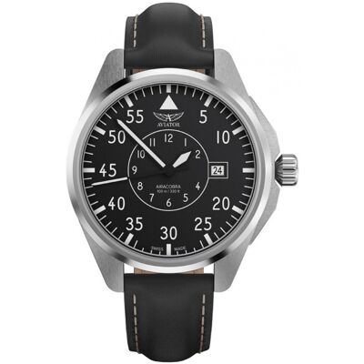 Zegarek Męski Aviator V.3.39.0.340.4 czarny Zegarek Męski Aviator V.3.39.0.340.4 czarny