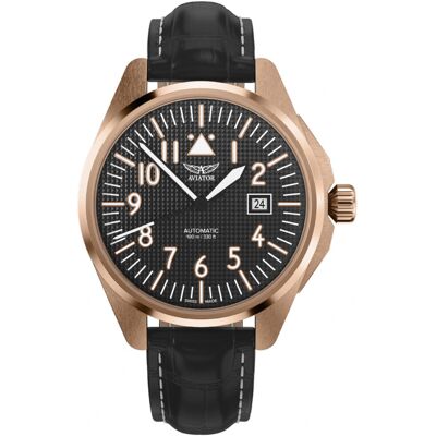 Zegarek Męski Aviator V.3.39.2.339.4 czarny Zegarek Męski Aviator V.3.39.2.339.4 czarny