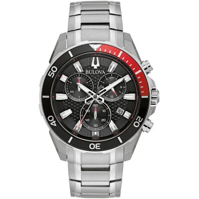 Zegarek Męski Bulova 98B344 srebrny Zegarek Męski Bulova 98B344 srebrny