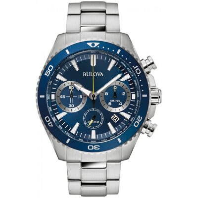 Zegarek Męski Bulova 98B393 srebrny Zegarek Męski Bulova 98B393 srebrny