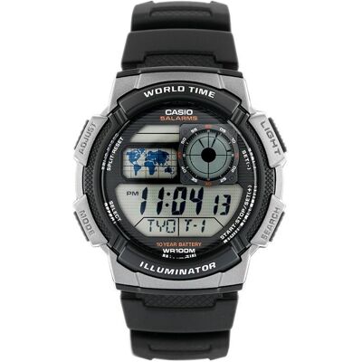 Zegarek Męski Casio Ae-1000W 1Bvdf (Zd073G) - World Time Zegarek Męski Casio Ae-1000W 1Bvdf (Zd073G) - World Time