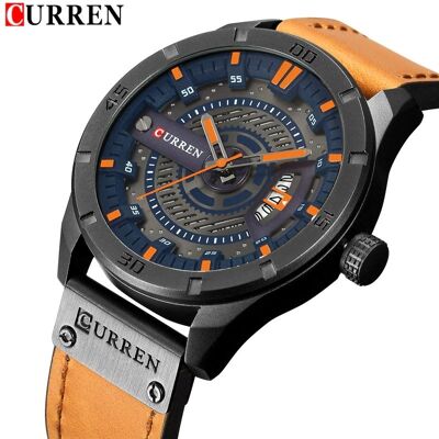 ZeeTech Zegarek Męski Curren 8301 Brązowo-Granatowy ZeeTech Zegarek Męski Curren 8301 Brązowo-Granatowy
