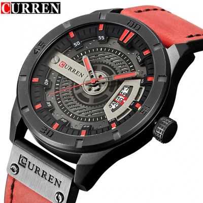 ZeeTech Zegarek Męski Curren 8301 Czerwony ZeeTech Zegarek Męski Curren 8301 Czerwony