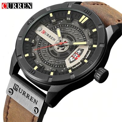 ZeeTech Zegarek Męski Curren 8301 Jasnobrązowy ZeeTech Zegarek Męski Curren 8301 Jasnobrązowy