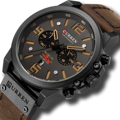 ZeeTech Zegarek Męski Curren 8314 Brązowy ZeeTech Zegarek Męski Curren 8314 Brązowy